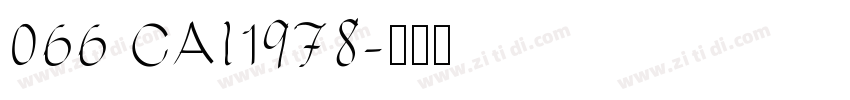 066 CAI1978字体转换